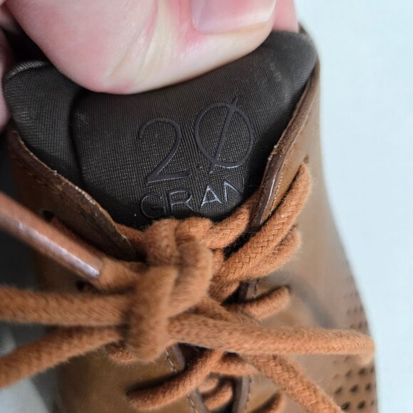 Cole Haan Mens 2.ZeroGrand Laser Wingtip Oxfords Sz 7M Tan/Java Preppy Business - Picture 8 of 12